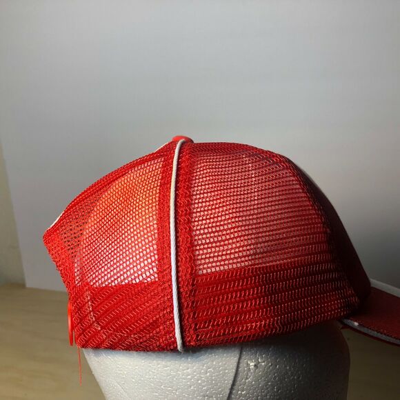 Wurth Tour De Suisse Hat Cap Spell Out Logo Snap Back Trucker Baseball Dad Red - Picture 6 of 7